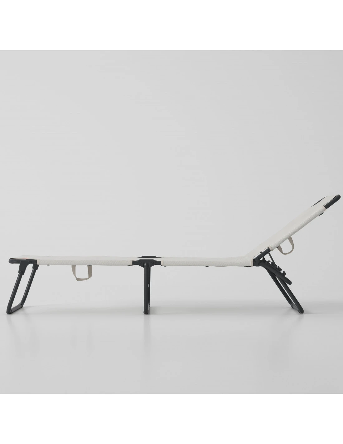 Bain De Soleil AMIGO Aluminium Anthracite Texfil Blanc Beige – Image 3