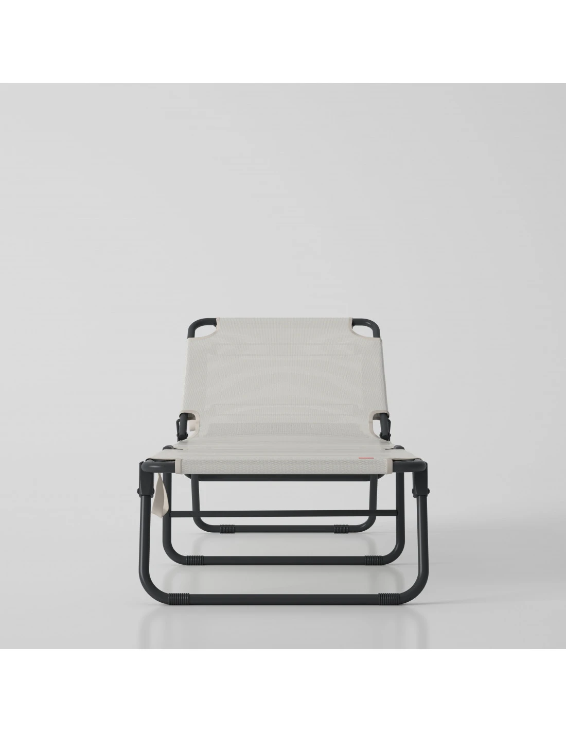 Bain De Soleil AMIGO Aluminium Anthracite Texfil Blanc Beige – Image 4