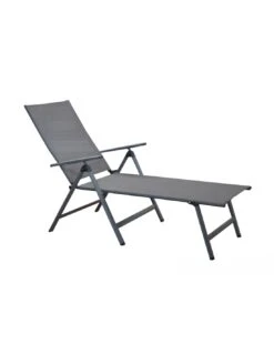 Bain De Soleil Ciro - Pliant En Aluminium Gris
