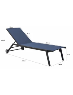 Bain De Soleil Florence En Aluminium - Graphite / Gris