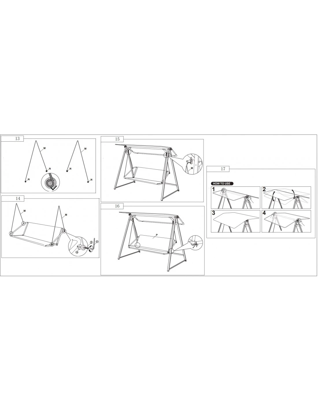 Balancelle De Jardin Cubic 3 Places En Aluminium – Image 6