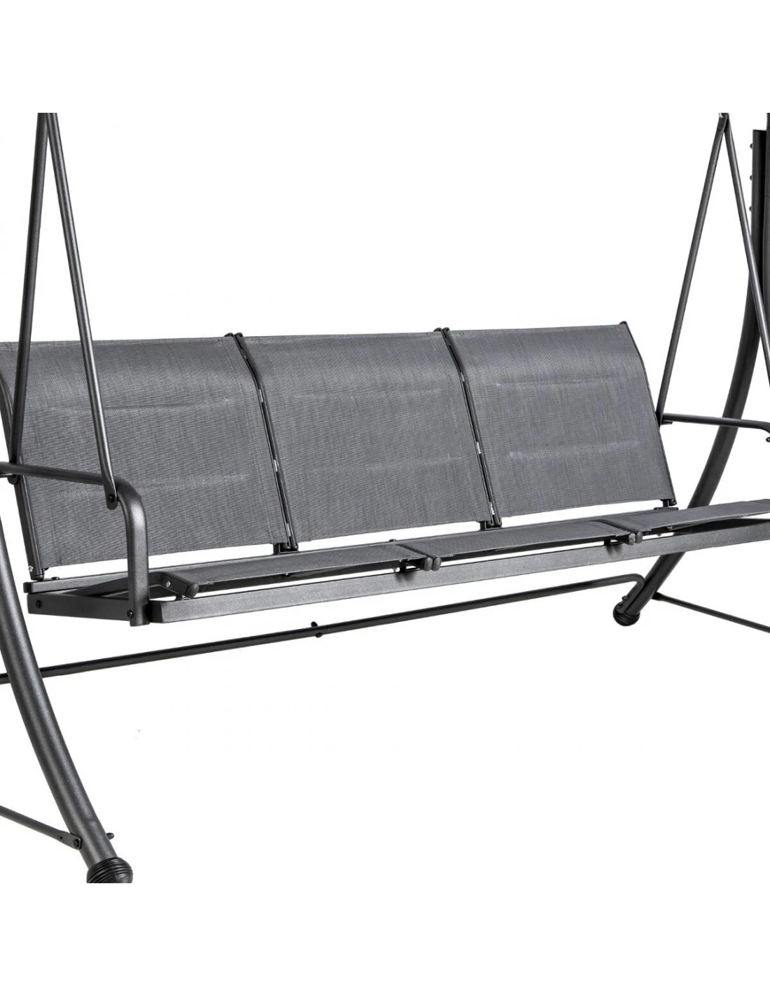 Balancelle De Jardin LAKO 3 Places - Polyester Et Acier – Image 4