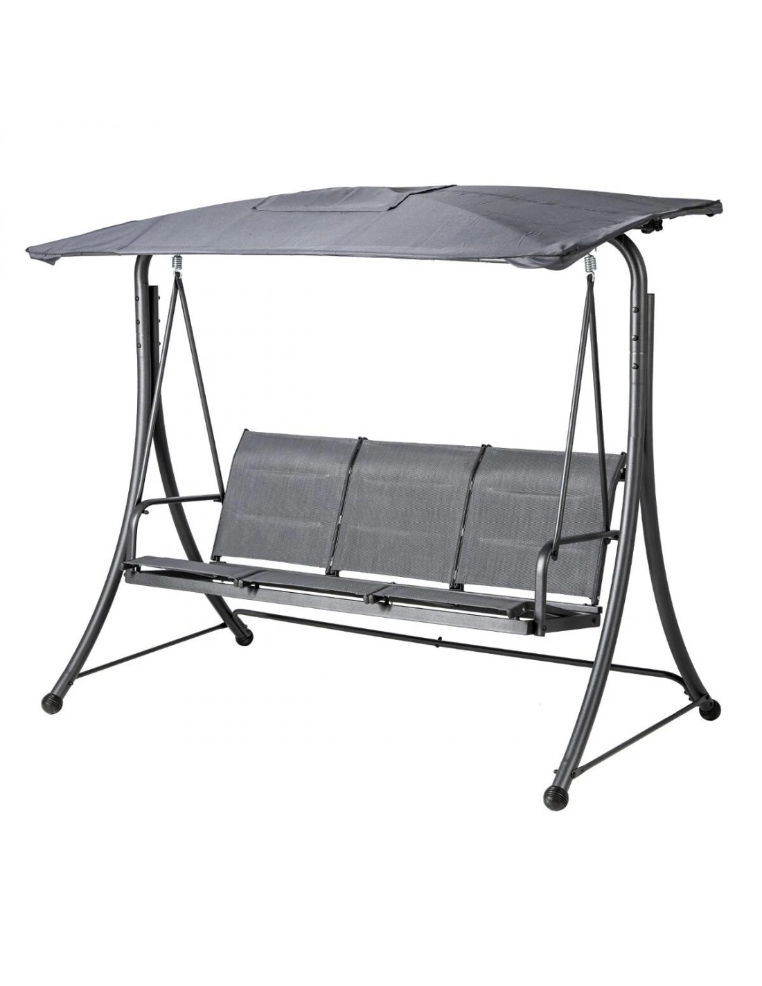 Balancelle De Jardin LAKO 3 Places - Polyester Et Acier