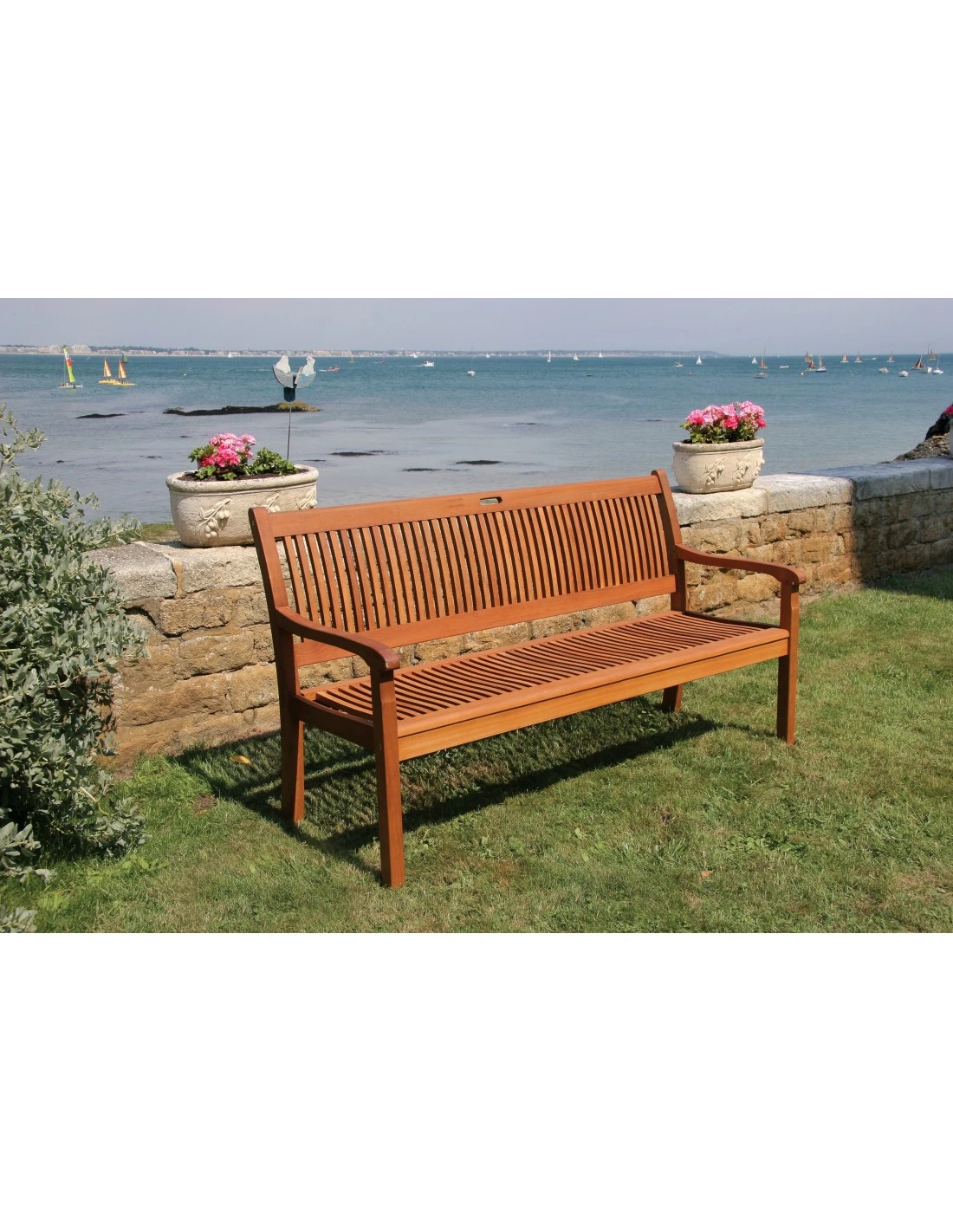 Banc De Jardin Amadeo 3 Places En Eucalyptus – Image 3