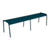 Banc Monceau 3/4 Places En Métal -160 Cm - Bleu Acapulco