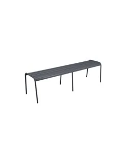 Banc Monceau 3/4 Places En Métal -160 Cm - Carbone