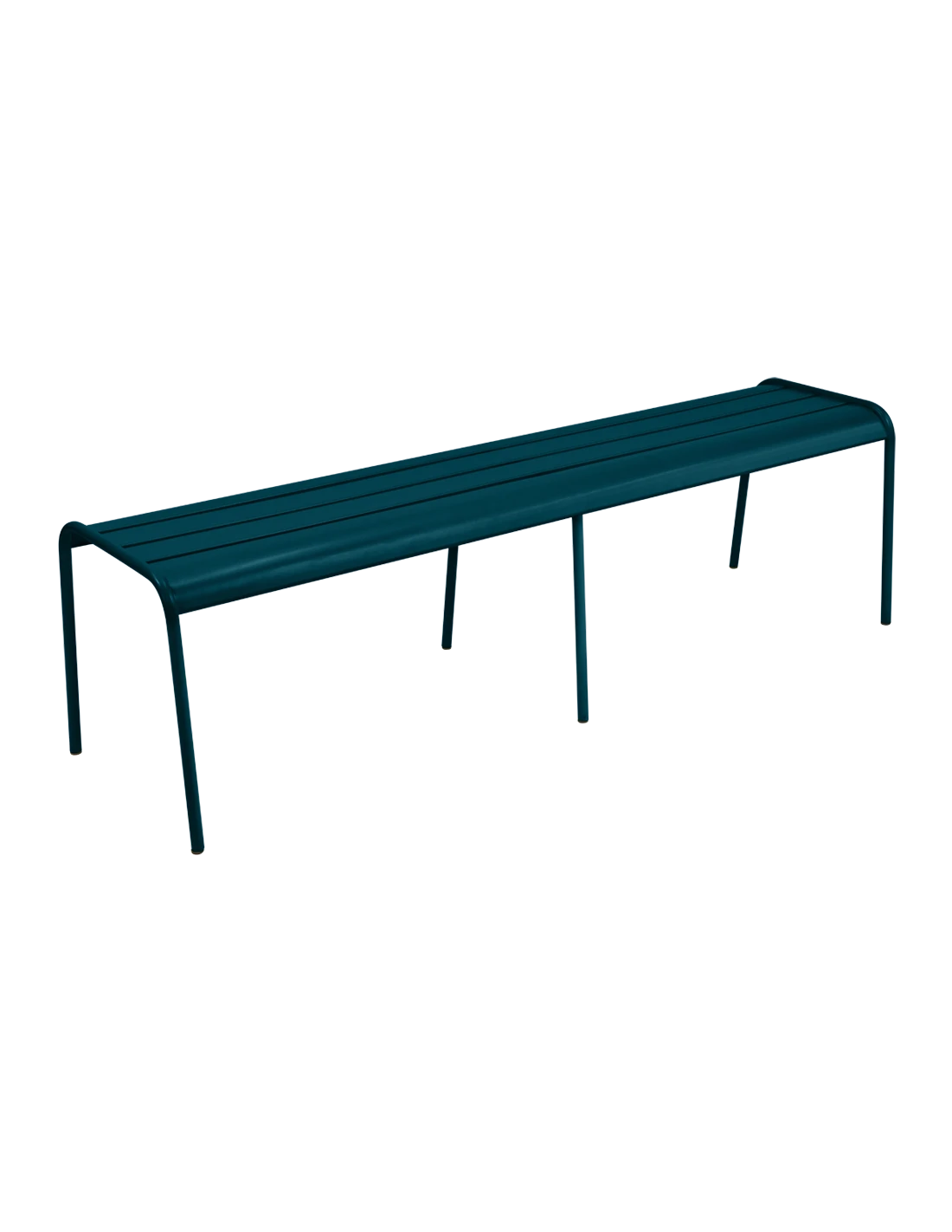 Banc Monceau 3/4 Places En Métal -160 Cm - Bleu Acapulco