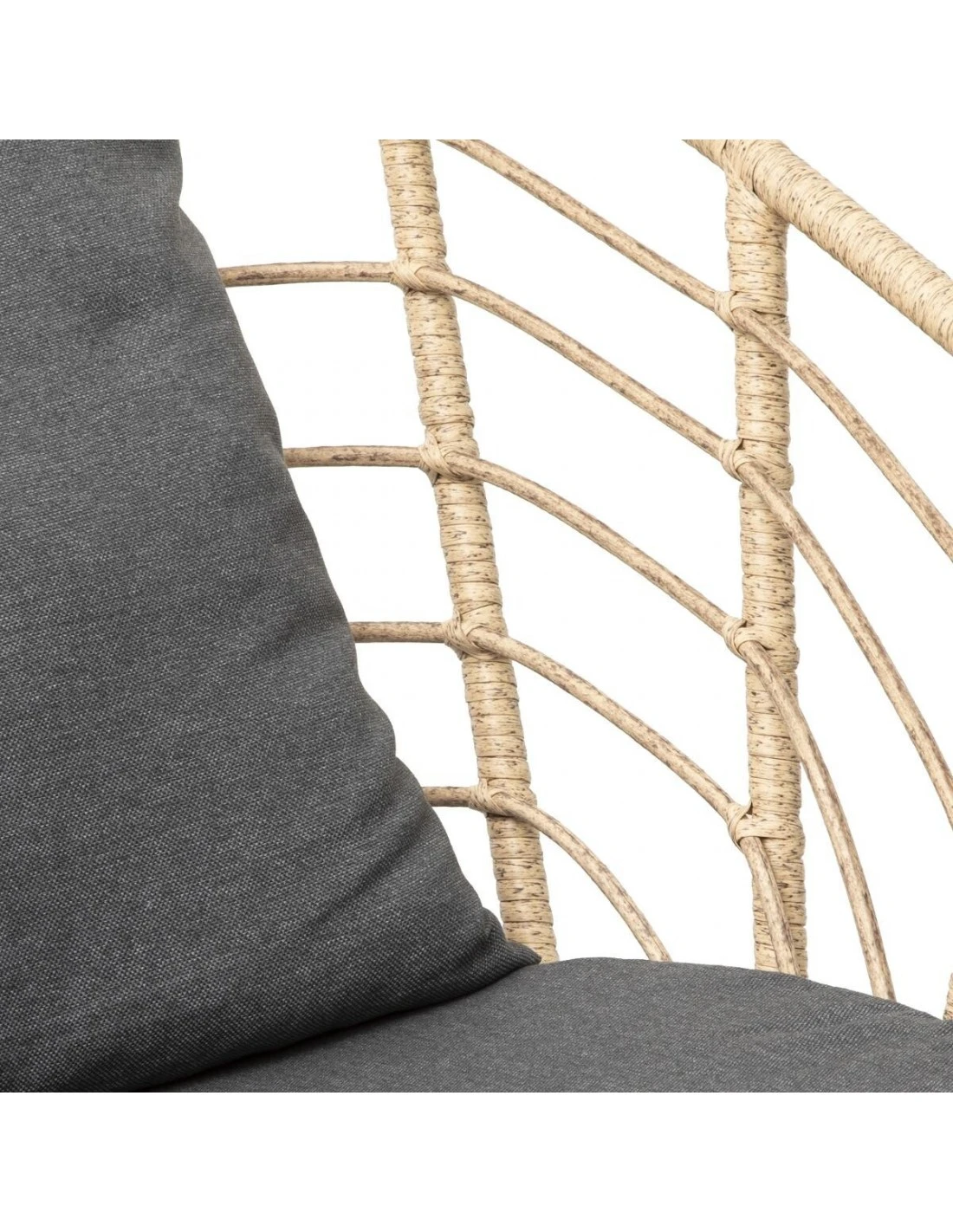 Fauteuil à Bascule Cherone En Acier Et Texaline Graphite – Image 5