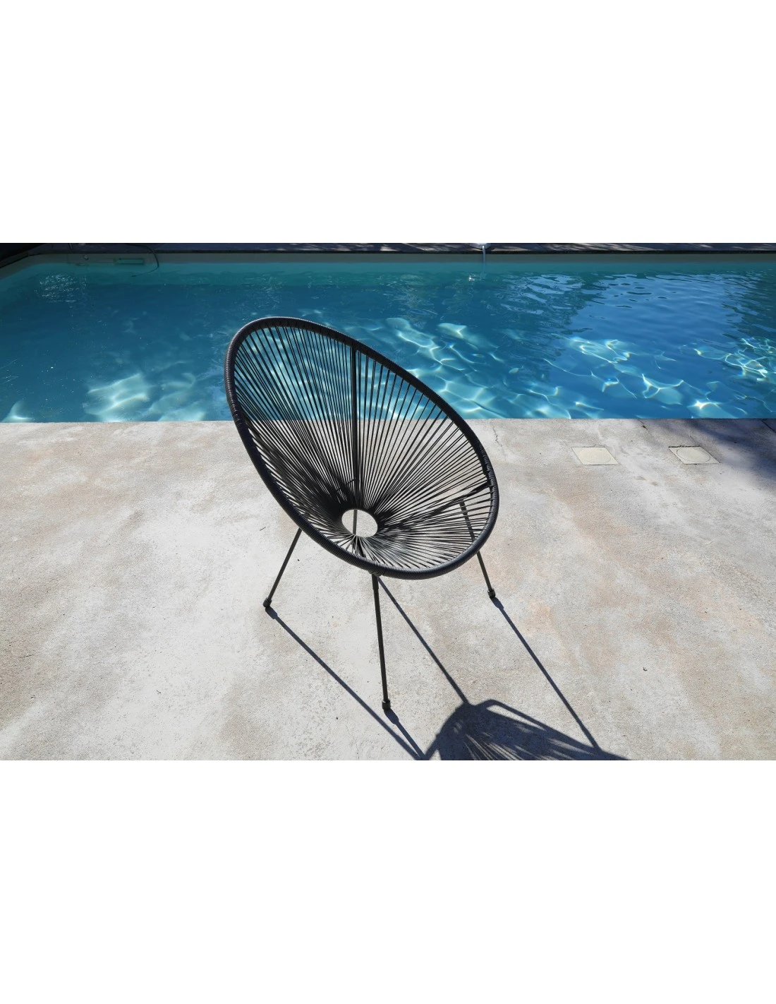 Fauteuil De Terrasse Rio Avec Cordage Plastique - Grey / Gris – Image 3