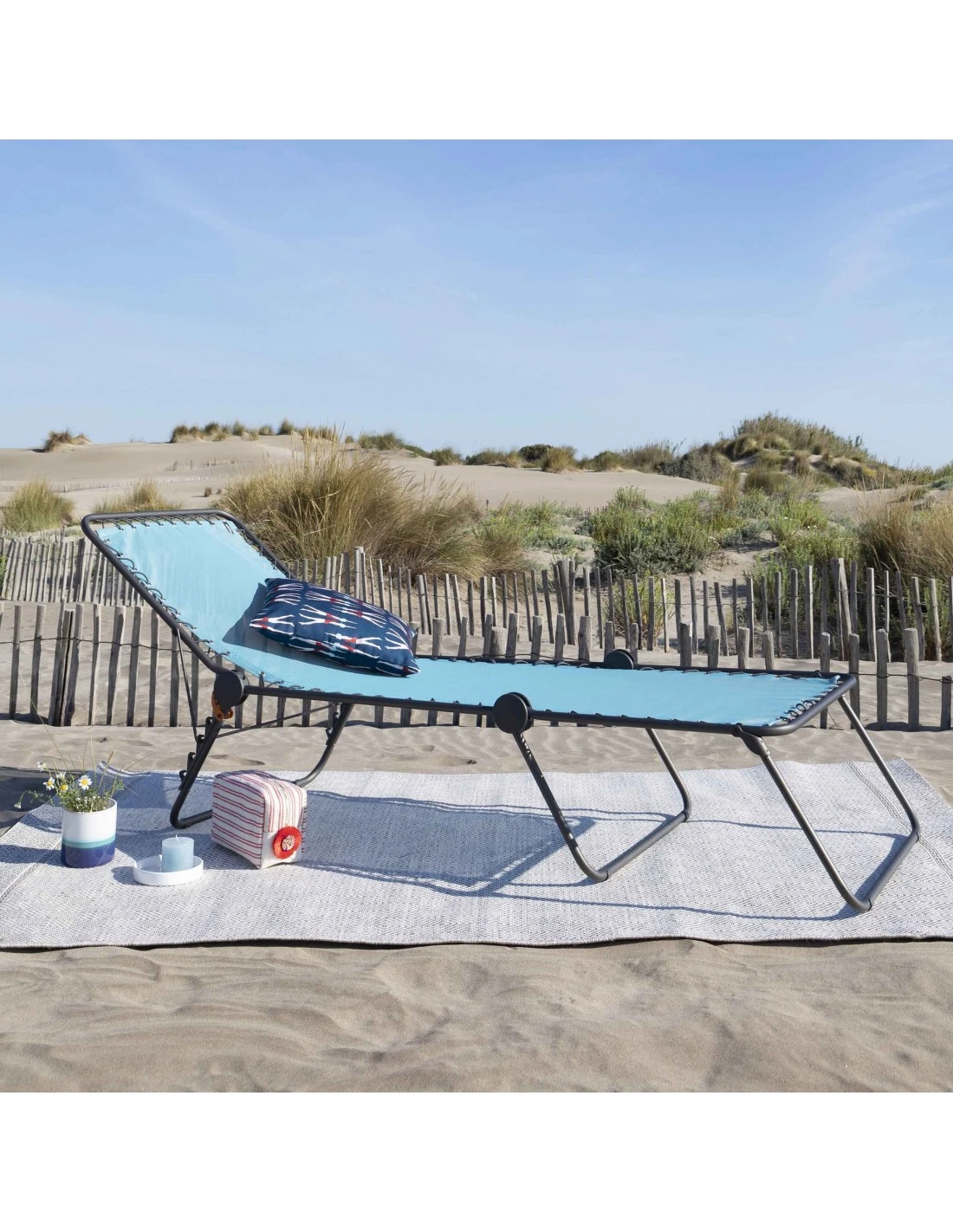 Lafuma Lit De Soleil Siesta L - Toile Batyline Et Structure Acier époxy – Image 3