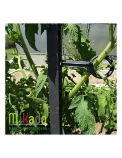 Lot De 6 Attaches Pour Tuteur Ă Tomate MIKADO 180 Cm - Anthracite / Mosse