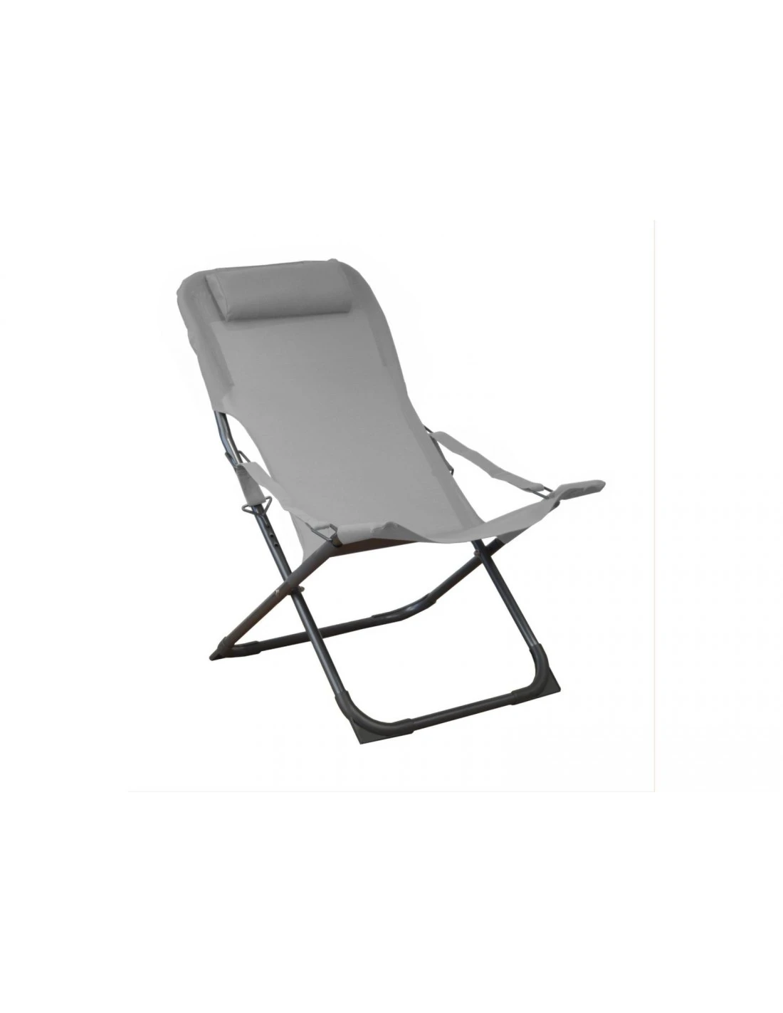 Relax De Jardin Pliant Easy - Graphite / Perle