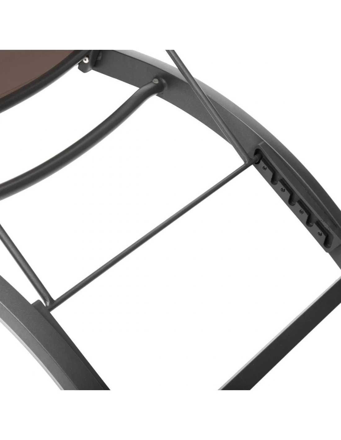 Transat De Jardin Milenio - 5 Positions - Aluminium Et Texaline - Graphite / Anthracite – Image 3