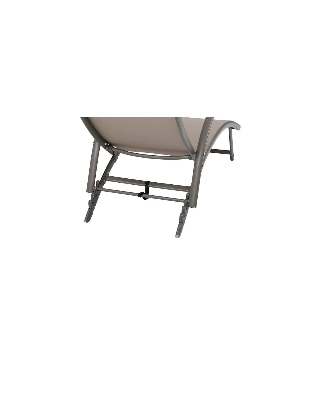 Transat Pliant Samba - 4 Positions - Aluminium Anodisé - Noisette / Praline – Image 3